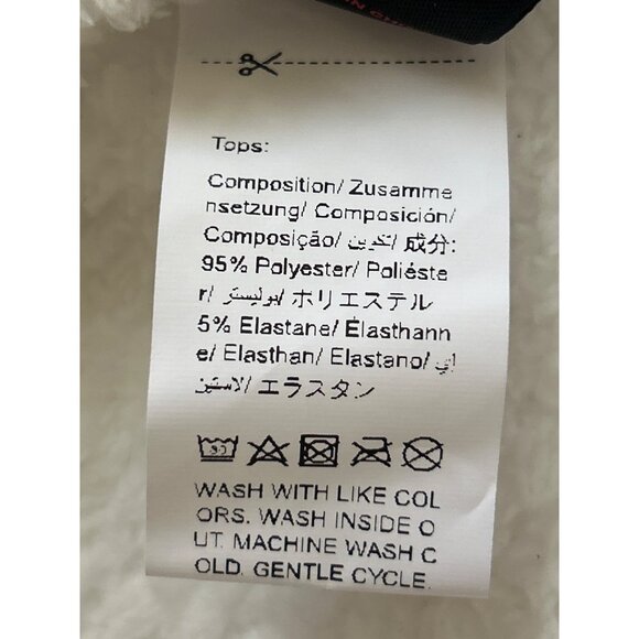 Romwe Fuzzy White Crop Tank Top With Pink Star XL Polyester & Elastane Blend - Picture 5 of 7